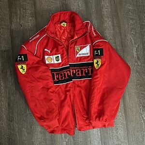 F-1 red Ferrari bomber jacket
